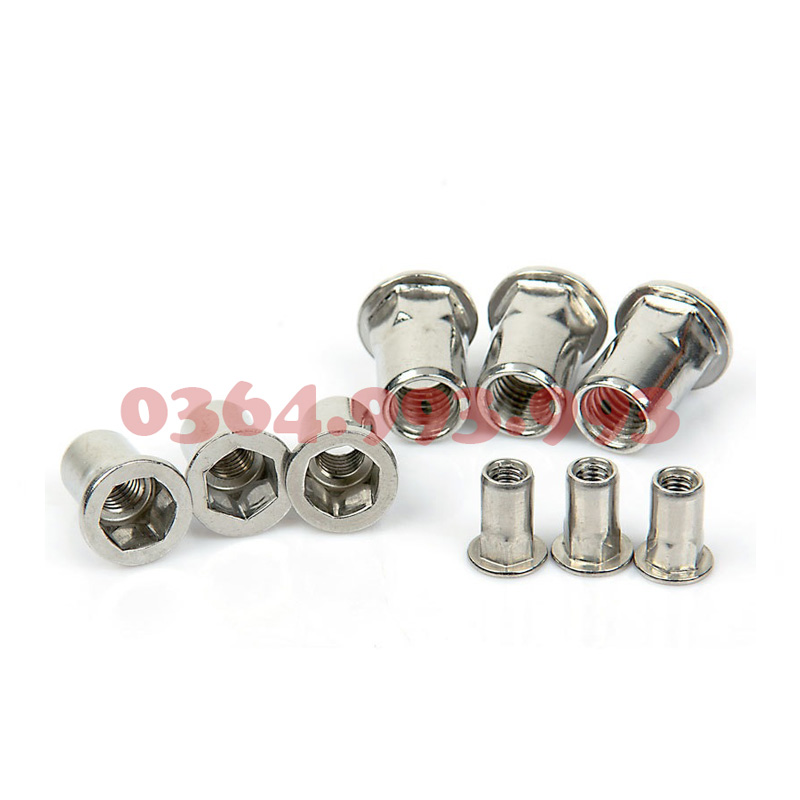 Tán Rút Nửa Lục Giác M8. Đai Ốc Rút Lục Giác M8