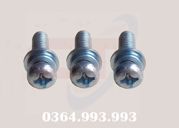 vít pake liền phẳng vênh, vít lồng long đen, bulong liền phẳng vênh