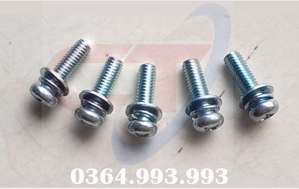 vít pake liền phẳng vênh, vít lồng long đen, bulong liền phẳng vênh