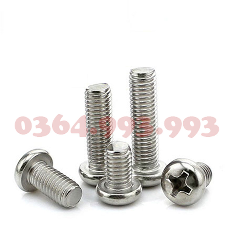 bulong đầu tròn inox, vít pake đầu tròn inox, bulong đầu nấm inox