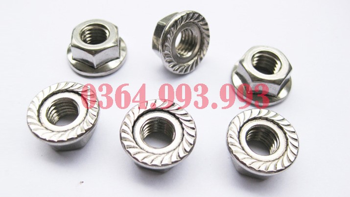 ecu liền vành inox, đai ốc liền vành inox, ecu liền long đen inox, đai ốc liền long đen inox