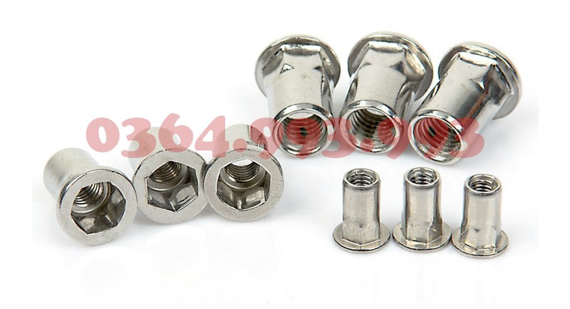 tán rút lục giác, ecu rút lục giác, đai ốc rút lục giác