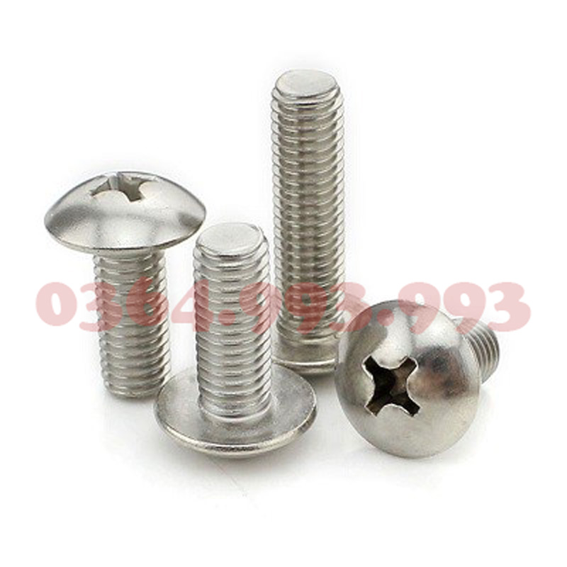 bulong đầu dù inox, vít pake đầu dù inox, vít bulong đầu dù inox