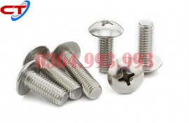 Bulong đầu dù inox M5x6. Vít bulong đầu dù inox M5x12