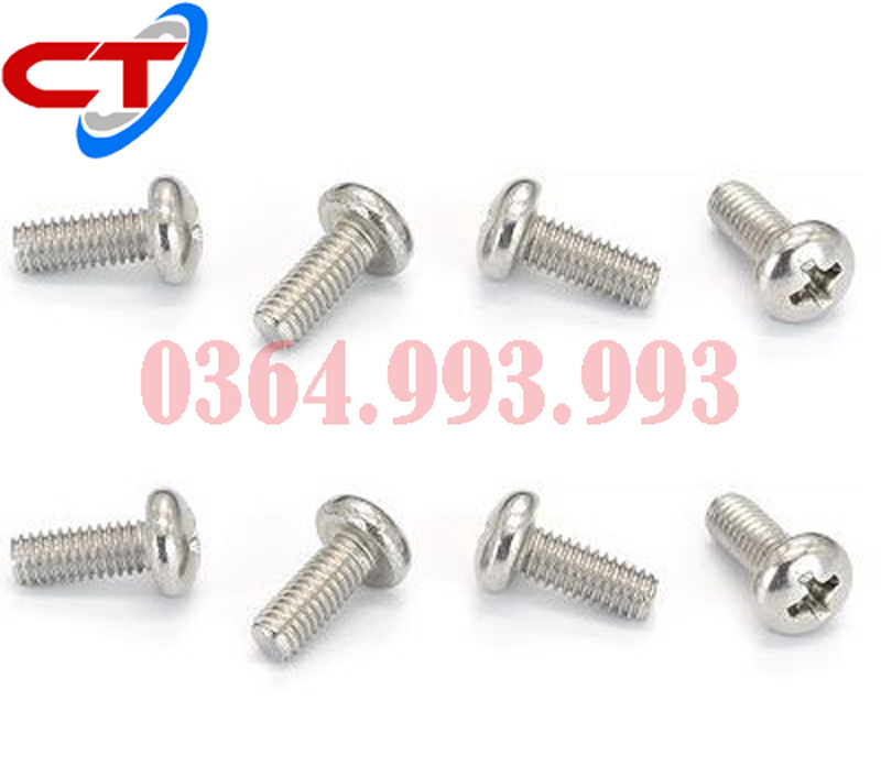 bulong đầu tròn inox, vít pake đầu tròn inox, bulong đầu nấm inox