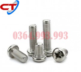 Bulong đầu tròn inox M6x30. Vít pake đầu nấm inox M6x40