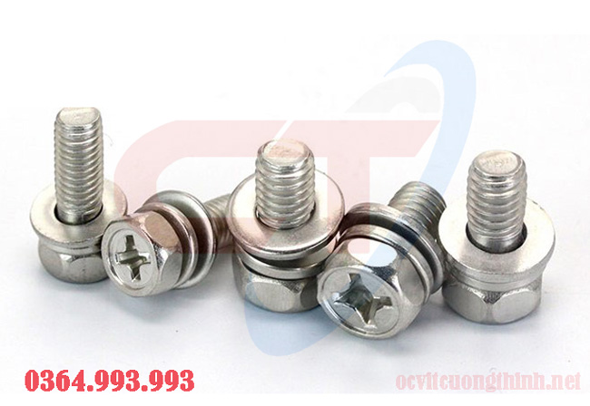 vít pake liền phẳng vênh, vít lồng long đen, bulong liền phẳng vênh